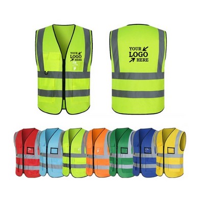 Multi-pocket Reflective Protective Vest
