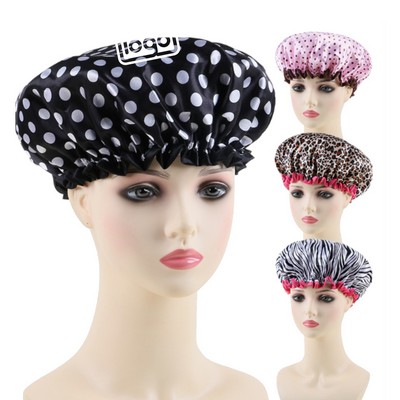 Double Waterproof Layers Shower Cap
