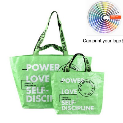Customizable Pp Laminated Woven Tote Bags For Outdoos Travel