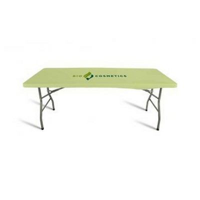 48"w x 30"h Fitted Stretch Stain-Resistant Table Topper