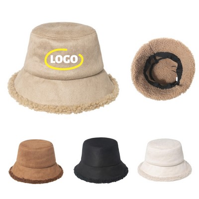 Winter Faux Fur Bucket caps