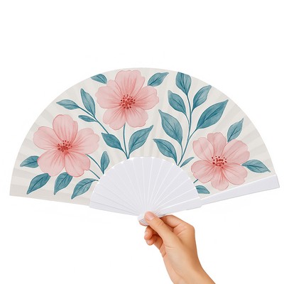 Foldable Hand Fan Portable Fabric Fan for Events and Daily Cooling