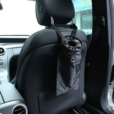 Car seat back trash bag