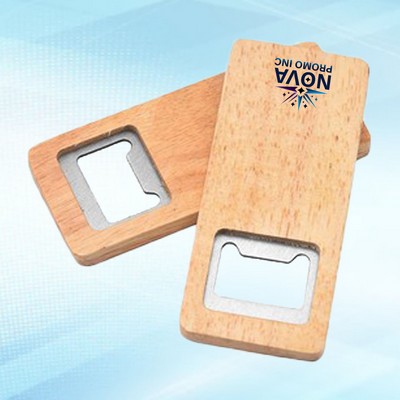 Wooden Beer Bottle Opener Tool for Easy Stylish Bottle Opening with Durable Wood Construction