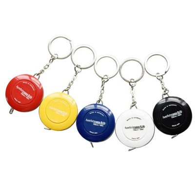Round Tape Measure with Key Chain