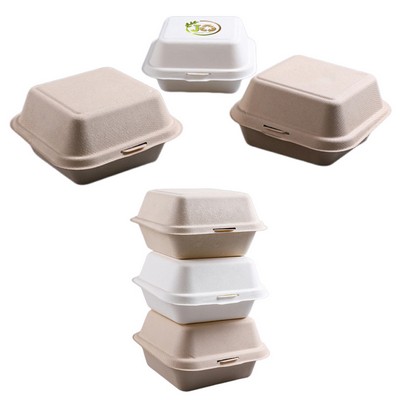 450ml Microwave-safe Eco-Friendly Biodegradable Burger Box