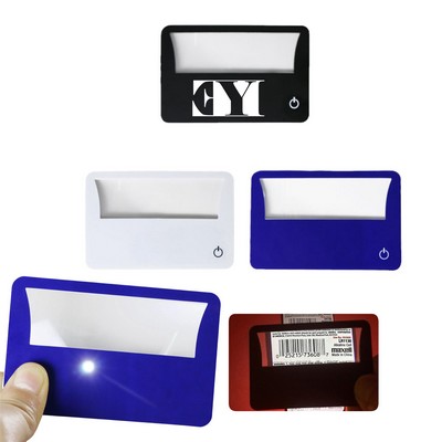 Card Magnifiers with Flashlight