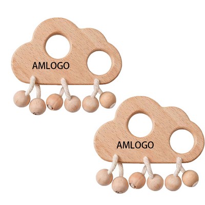 Casen Wooden Cloud Ring Rattle