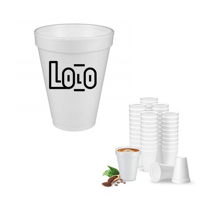 12OZ Foam Cup Insulates Hot & Cold Beverages