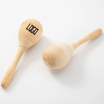 8" Wooden Sand Hammer Toy