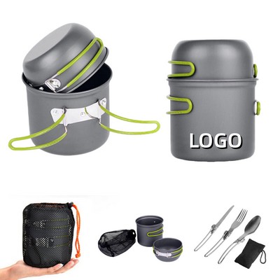 Portable 5-Piece Camping Cookware Set