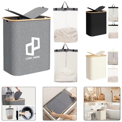 Fabric Foldable Laundry Basket For Household Use-Size S