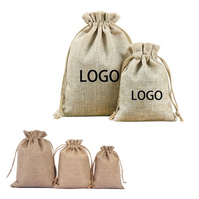 Burlap Drawstring Gift Bag
