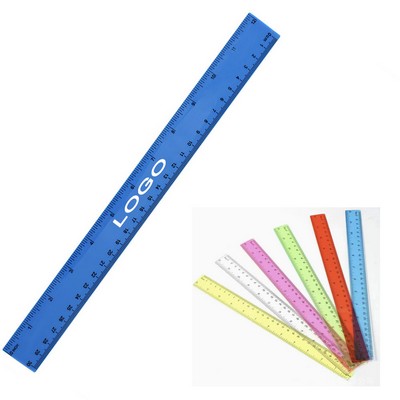 12" Colorful Flexible Plastic Ruler