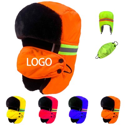 Winter Warm Hat With Polyester Surface