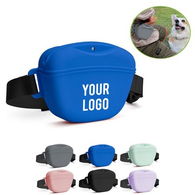 Silicone Dog Treat Bag With Waist Strap
