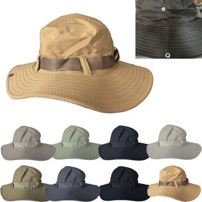 Reversible Hat with Buttons