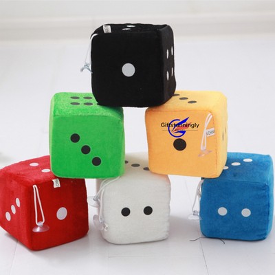 4" Fuzzy Dice