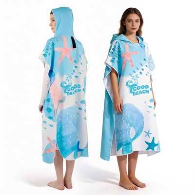 Adult Full Color Hooded Towel