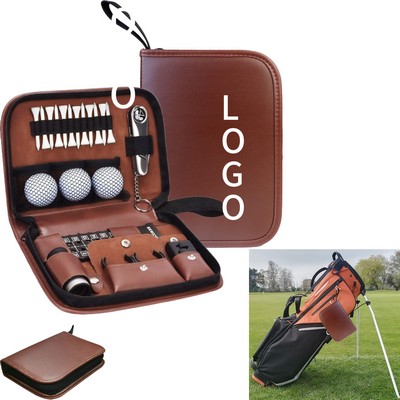 Pu Leather Golf Accessory Tool Bag
