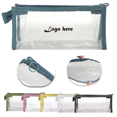 Simple Transparent Pencil Case with Zipper
