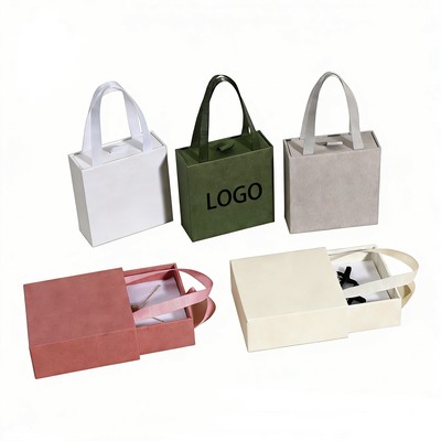 Paper High End Jewelry Pull Out Hand Held Packaging Gift Box