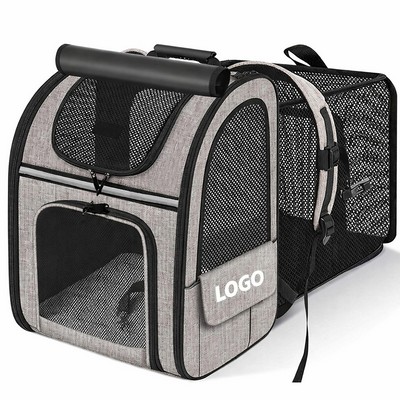 Expandable cat backpack