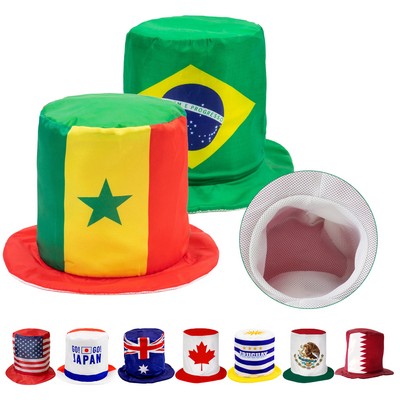 Full-color World Cup Fan Top Hat