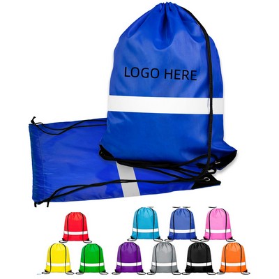 Reflective Drawstring Backpacks