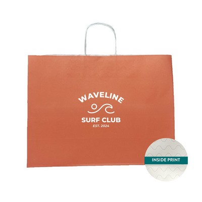 Large Coastal Vibes Collection Paper Shopping Bag (16"x6"x12")