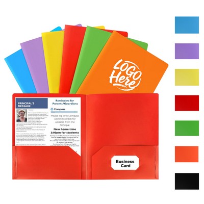 A4 PP Double Pocket Folder