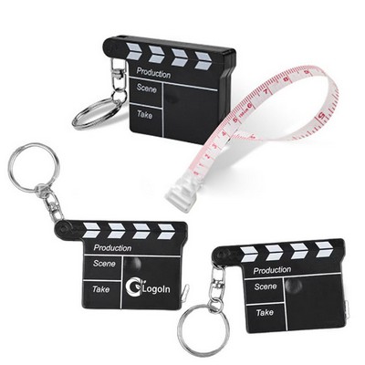 Hollywood Clapboard Keychain with Tape Measure