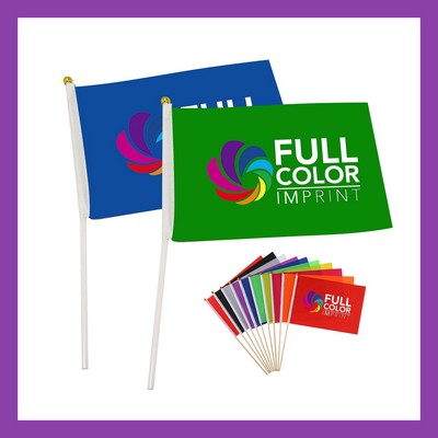 Sport Hand Held Coloured Stick Flag