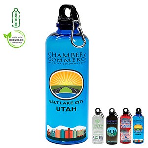 "TRAILCLIP" 20 Oz. Recycled RPET Carabiner Bottle