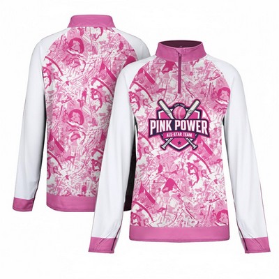 Athletic Quarter-Zip Raglan Training Top