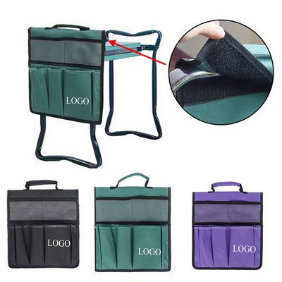 Garden Kneeling Bench with Tool Bag