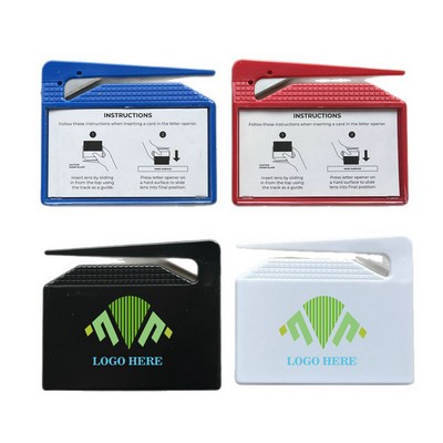 Letter Openers with Business Card Insert
