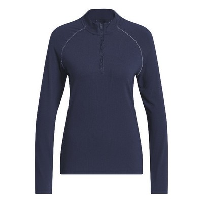 adidas Ladies Ultimate365 Solid Quarter Zip Mock