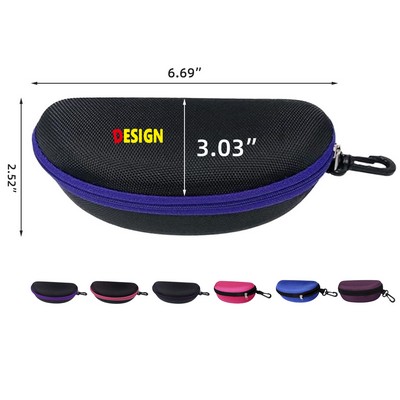 Portable Zipper Eyeglasses Case
