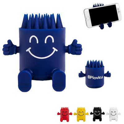 Silicone Smiley Stress Reliever Phone Holder