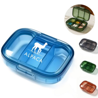 Portable 3-Compartment Sealed Pill Organizer