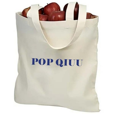 12oz Cotton Sheeting Natural Economy Tote - 15 1/2" x 15"