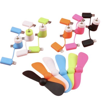 3" 1 Mini USB Fan For Phone