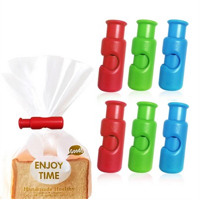 Food Sealing Clips, Square Press-Type Bag Sealer, Moisture-Proof Fresh-Keeping Clips for Snacks