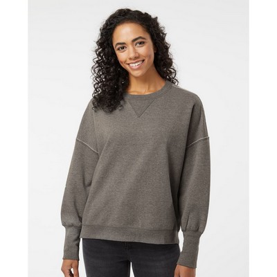 MV Sport Women's Sueded Fleece Crewneck Sweatshirt - W22712