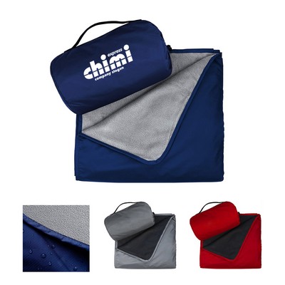 Fleece Picnic Blanket W/ Carrying Strap