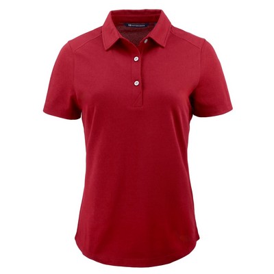 Cutter & Buck Advantage Refresh Recycled?Cotton-Blend Pique?Womens Polo