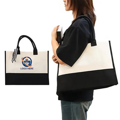 Reusable Large Blank Canvas Tote Bag