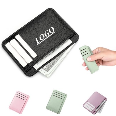 Slim Leather Card Holder Wallet