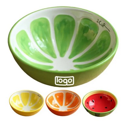 8oz Fruit Design Ceramic Cereal Bowls